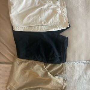 3 Old Navy High-Rise OG Chino Pants - Cream, Black and Tan